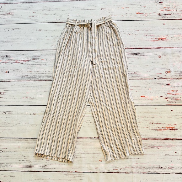 Girls striped flowy linen pants! Size 10/12 - Picture 1 of 6